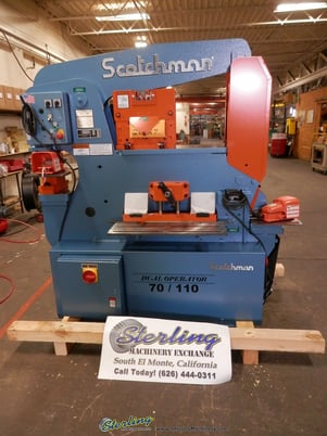6" x 6" x 1/2" Scotchman #DO-70/110-24M, dual operator ironworker, 70 ton, 9" throat, made in the USA, new - Image 4