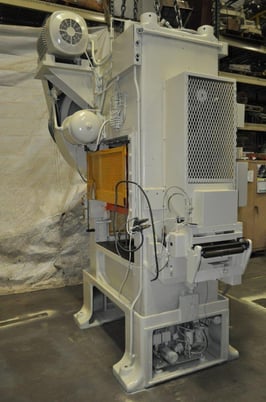 100 Ton, Minster #P2-100, straight side double crank press, 3" stroke, 16" Shut Height, 4" adj., 100-300 SPM - Image 7