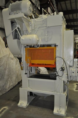 100 Ton, Minster #P2-100, straight side double crank press, 3" stroke, 16" Shut Height, 4" adj., 100-300 SPM - Image 8