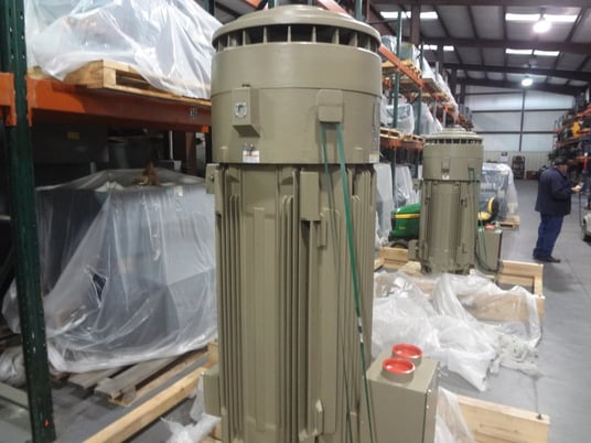350 HP 1800 RPM General Electric, Frame L5013VP24, VSS, vertical solid shaft, TEFC, new, 2300/4160 Volts (2 - Image 3