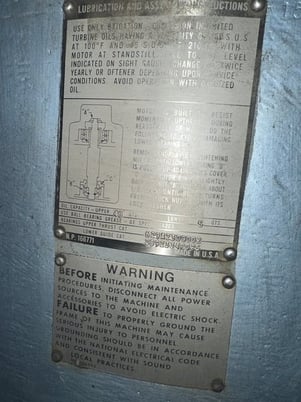 900 HP 1200 RPM General Electric, Frame 6339P30, WPIBB, 4160 Volts (2 available) - Image 1