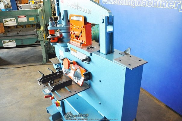 4" x 4" x 3/8" Scotchman #5014-ET, 50 ton, 3-station revolving turret, 2" die holders, new, #SM5014ET - Image 1
