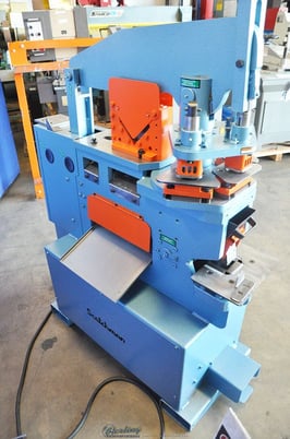 4" x 4" x 3/8" Scotchman #5014-ET, 50 ton, 3-station revolving turret, 2" die holders, new, #SM5014ET - Image 4