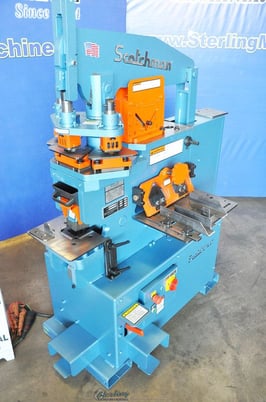 4" x 4" x 3/8" Scotchman #5014-ET, 50 ton, 3-station revolving turret, 2" die holders, new, #SM5014ET - Image 5