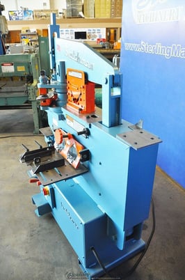 4" x 4" x 3/8" Scotchman #5014-ET, 50 ton, 3-station revolving turret, 2" die holders, new, #SM5014ET - Image 8
