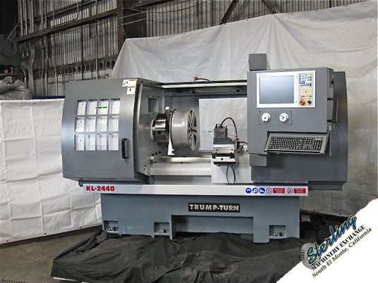 Atrump #RL-2440NC, 2-Axis CNC, 24" swing, 40" centers, 3-Jaw 12" chuck, Centroid T400i w/15" color LCD, 10 - Image 1