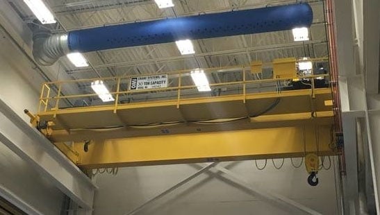 30/10 Ton, R & M, 29' 6" Span, 39' lift, radio/pendant, VFD bridge/trolley, 2008, #1724 - Image 5