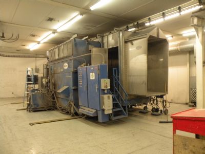 Nordson #Excel-2003, powder booth, 4' W x 6' H part open, 16 auto.guns, 1 collector module - Image 2