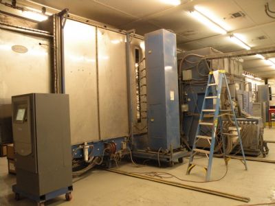 Nordson #Excel-2003, powder booth, 4' W x 6' H part open, 16 auto.guns, 1 collector module - Image 3