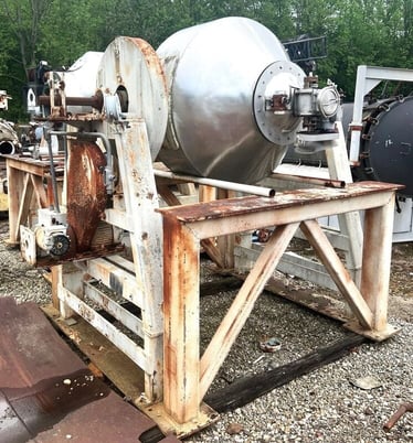 30 cu.ft. Gemco, double cone blenders, Stainless Steel, rated 125 lb/cu.ft., 4" rotary airlock valve (2 - Image 4