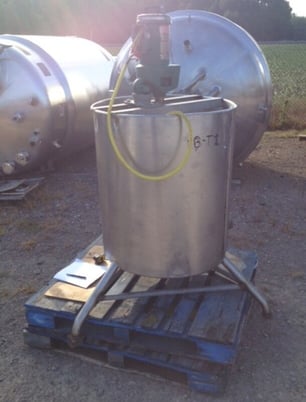 95 gallon Groen #95 GAL SP, Stainless Steel mix tank, 30" dia. x 34" deep - Image 2