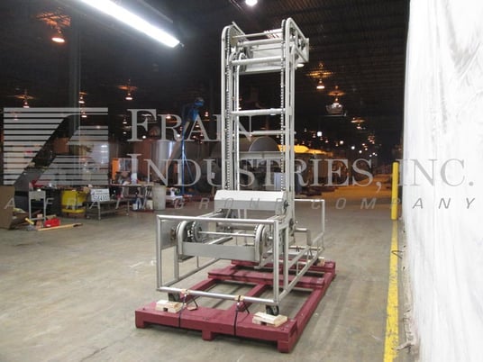 Smalley #SP-24, Stainless Steel Z style bucket elevator, 23-1/2" L x 4-1/4" W x 2-1/2" D buckets, 112" - Image 2