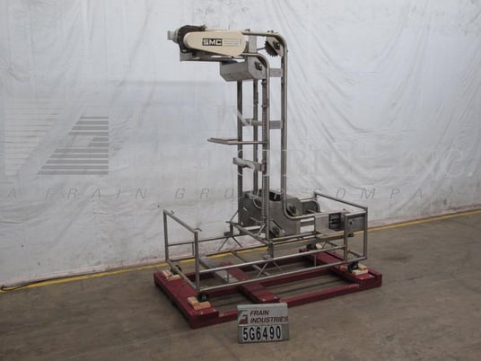 Smalley #SP-24, Stainless Steel Z style bucket elevator, 23-1/2" L x 4-1/4" W x 2-1/2" D buckets, 112" - Image 5