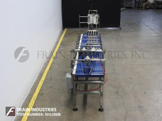 23-3/4" W x 94" L Modern, Stainless Steel, 1 to 4 lane, Intralox  style belt, accumlation table - Image 3