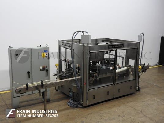 Krones #Supermatic, automatic, 12 station, rotary, cold glue, front/back/neck labeler, 80-360 labels per - Image 1