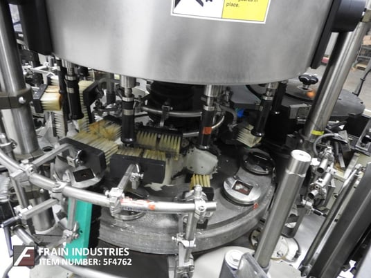 Krones #Supermatic, automatic, 12 station, rotary, cold glue, front/back/neck labeler, 80-360 labels per - Image 2