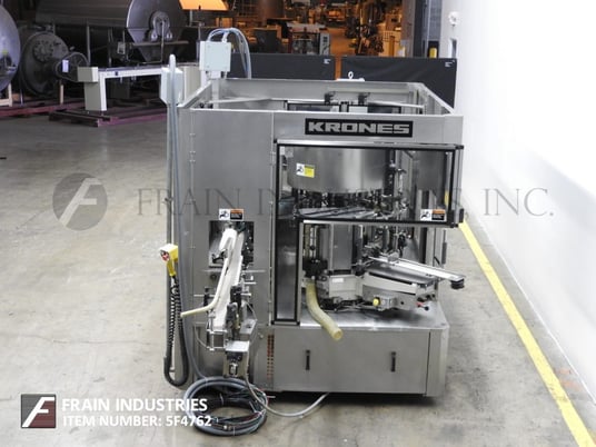 Krones #Supermatic, automatic, 12 station, rotary, cold glue, front/back/neck labeler, 80-360 labels per - Image 4