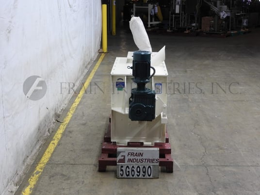 20 cu.ft. Hayes & Stolz #HR15-0502, double ribbon mixer with carbon steel contact parts, 5 HP - Image 3
