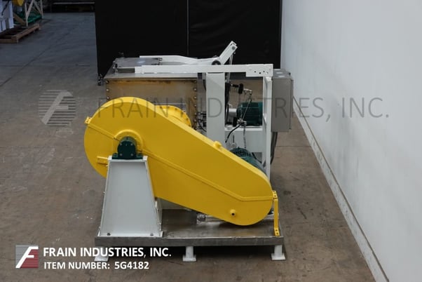 J.h. Day, Stainless Steel double arm sigma blade mixer, 18 cu.ft., 134 gallon, 5 HP, hydraulic operated cover - Image 4
