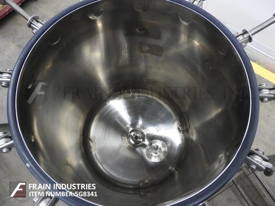 52.8 gallon Precision Stainless Tank Reactor, 200 liter, 316L Stainless Steel, 40 psi, bolt down dome top - Image 2
