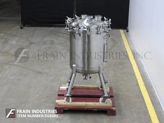 52.8 gallon Precision Stainless Tank Reactor, 200 liter, 316L Stainless Steel, 40 psi, bolt down dome top - Image 3