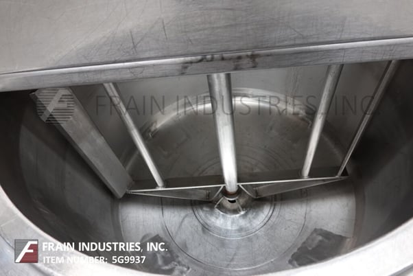 75 gallon 316 Stainless Steel, low pressure jacketed mixing tank, 30" diameter, 24" straight wall, flip top - Image 2