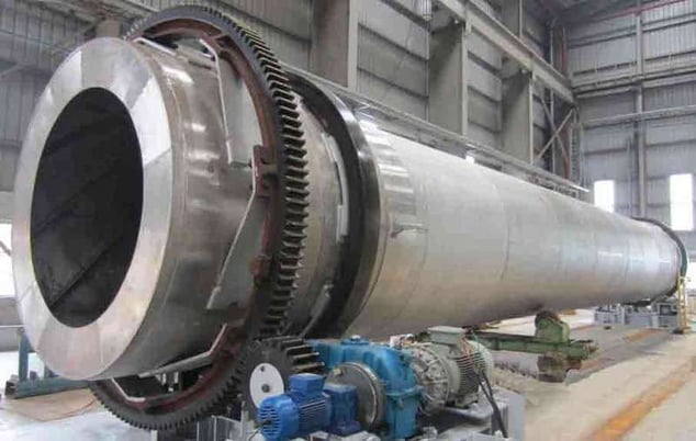 60" diameter x 444" long Brown & Sharpe, indirect fired rotary drum, Inconel 800, gas fired, trailer mounted - Image 1