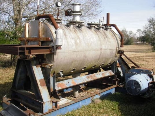 Littleford #FKM-4200D, 75 HP, 4200 L /150 cu.ft., batch plow mixer, jacketed, 304 Stainless Steel, #0914200 - Image 1