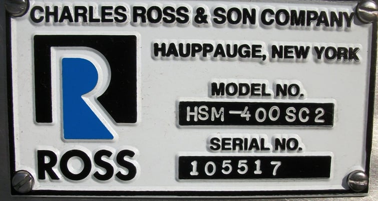 Ross #HSM401SC2 Series 400, inline mixer, 66 GPM water, 2 HP (2 available) - Image 9