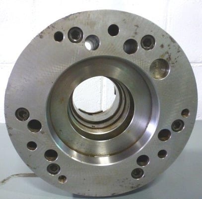 10" SP Sheffer, 3-jaw power chuck, 3" hole, steel body, A1-8, s/n #10CC1922, #17222 - Image 7