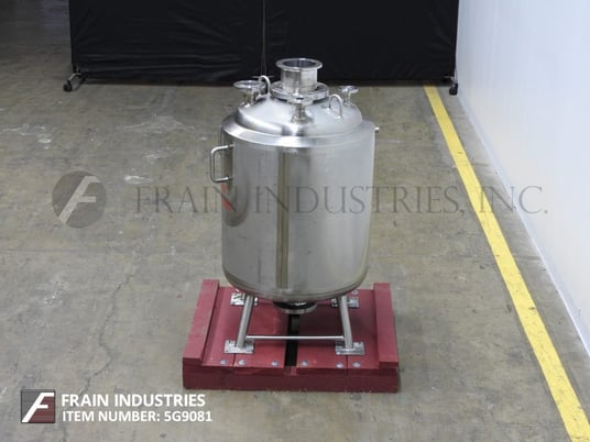 53 gallon Precision Stainless, 316L Stainless Steel, jacketed, internal vacuum tank, 24" diameter x 37" deep - Image 3