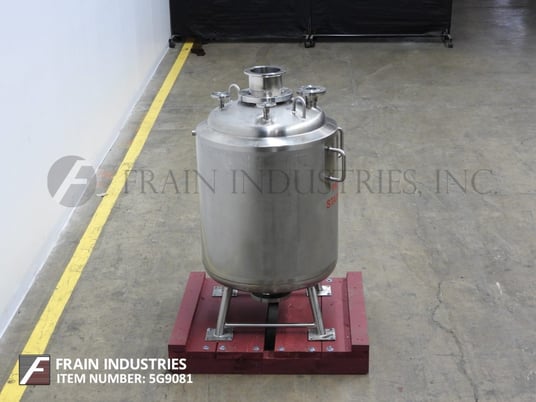 53 gallon Precision Stainless, 316L Stainless Steel, jacketed, internal vacuum tank, 24" diameter x 37" deep - Image 4