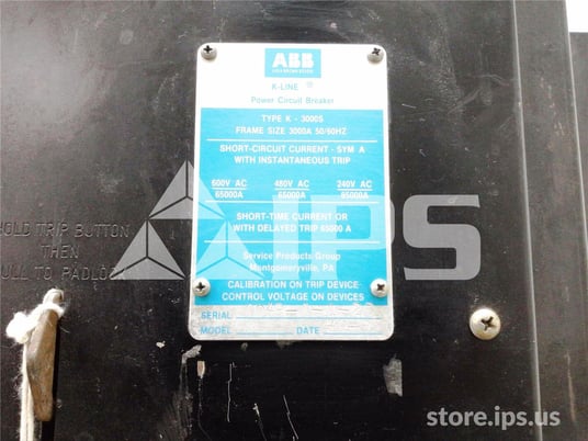 3000 Amps ITE K-3000s Red Eo/do 240 Volts AC Control, Power Shield Ss5 Lsi, 3000 Amps Ct, Bell Alarm - Image 5