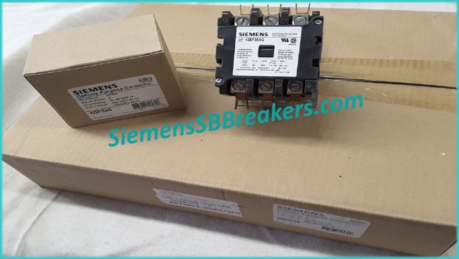 60 Amp. Siemens, 42EF35AG 3P, 240V, FL 60amp definite purpose contactor (sgl unit) - Image 2