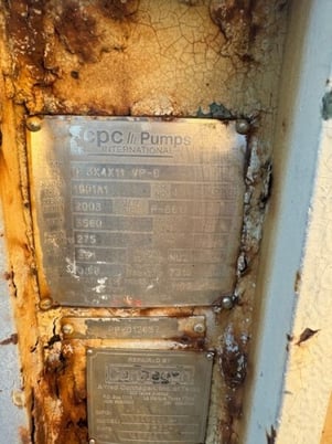 275 GPM @ 331' TDH, CPC United, 3x4x11 VP-B, 3560 RPM, #3064 - Image 5