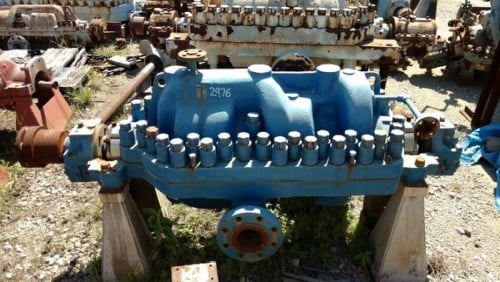 1300 GPM @ 2700' TDH, David Brown, 4x8x10-1/2 MSD-D, 6 STG, 3560 RPM, #2976 - Image 3