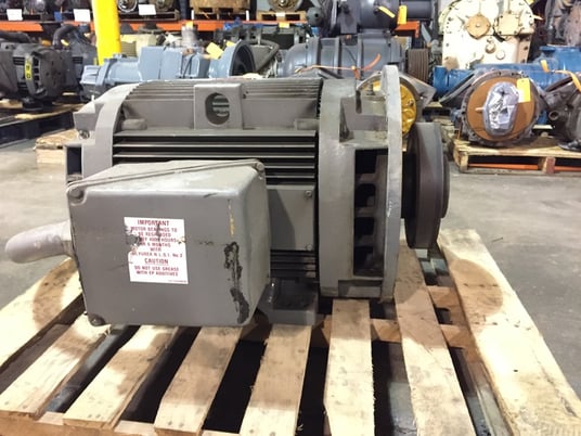 125 HP 1780 RPM General Electric, Frame 405TSD, ODP, 146 amp, 460 Volts - Image 5