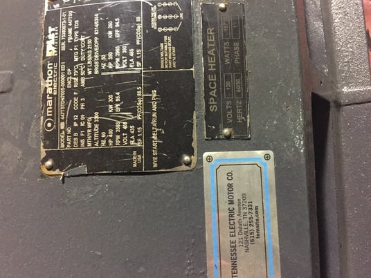 400 HP 3568 RPM Marathon, Frame 447TSC, ODP, 435 amp, 460 Volts - Image 2