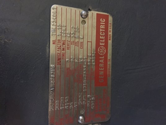 300 HP 1790 RPM General Electric, Frame 509Z, ODP, 36 amp, 4160 Volts - Image 2