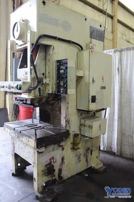 88 Ton, Seyi #MK88, OBG press, 5.9" stroke, 40-75 SPM, 13" die hght, 3.1" adj., 1992, #67680 - Image 3