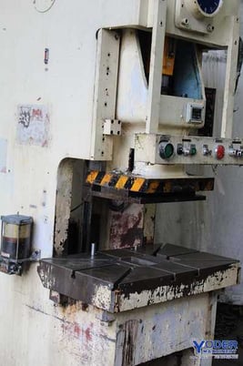 88 Ton, Seyi #MK88, OBG press, 5.9" stroke, 40-75 SPM, 13" die hght, 3.1" adj., 1992, #67680 - Image 6