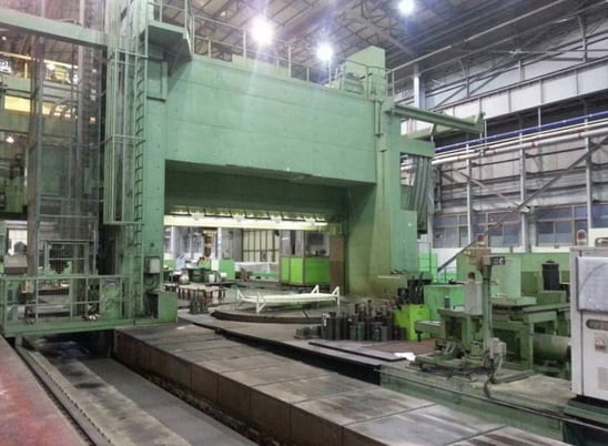 Image 2 for 295" x 748" Schiess Froriep #63FZG, gantry mill turn, 177" B-Axis rotary table, live spindle, #28253