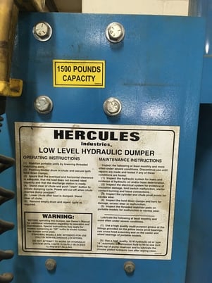 Image 4 for Hercules hydraulic used drum dumper