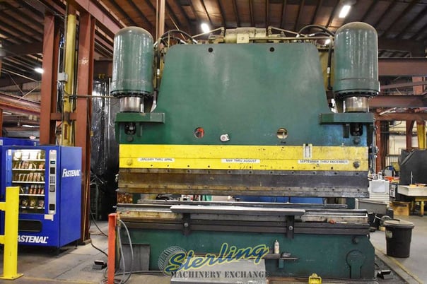 Image 1 for 600 Ton, Pacific #600-12, hydraulic, 12' overall, automatic gauge G-24 single axis CNC Back Gauge, #C5141