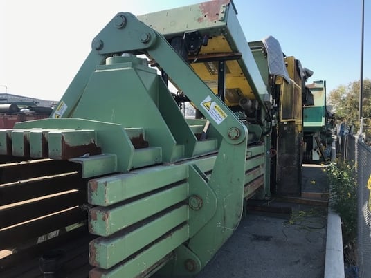 Image 2 for Bollegraff #HBS-120S baler, approx 43" x 43" variable bale dimensions, 132 Ton force, 27-55 TPH, used