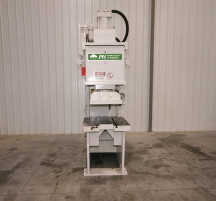 Image 1 for 50 Ton, PH Hydraulics #OGF-50, C-frame press, 6" stroke, 7" daylight, 25 HP, never used, #12269