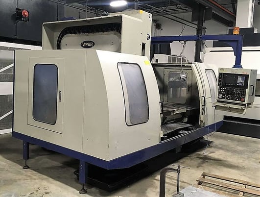 Image 1 for Mighty Viper #VMC1500AG/HV-70A, vertical machining center, 58.5" X, 28.5" Y, 24.5" Z, 4250 RPM, 32 automatic tool changer, #50 taper, , Mitsubishi M-60S CNC, 2000