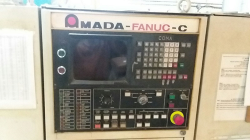 Image 3 for 50 Ton, Amada #Coma-555, CNC turret punch, 46 station, Fanuc C, 50" x50" sheet, 1986, #15079