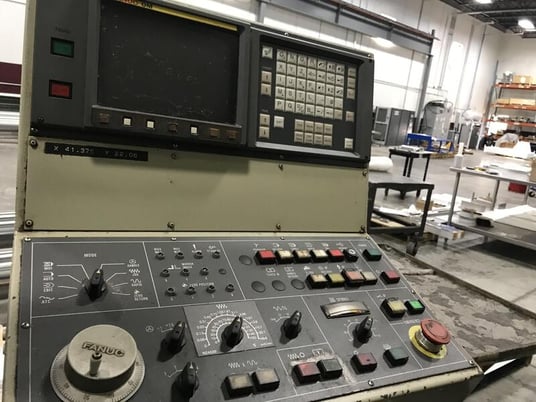 Image 3 for Hamai #MC-5VA, vertical machining center, 24 automatic tool changer, 41" X, 22" Y, 20" Z, 4000 RPM, 50 taper, 47" x23" tbl, Fanuc OM (2 available)