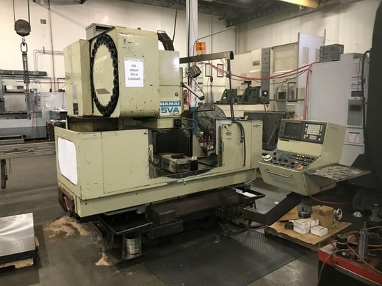 Image 4 for Hamai #MC-5VA, vertical machining center, 24 automatic tool changer, 41" X, 22" Y, 20" Z, 4000 RPM, 50 taper, 47" x23" tbl, Fanuc OM (2 available)